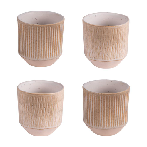 Visuel 1 du produit Gobelets en grès beige Coffret Miyaki - 6 x 20 cl