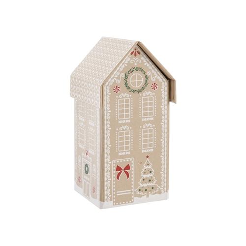 Visuel 1 du produit Boîte maison en carton et papier beige - 9,5 x 10,2 x 19,1 cm