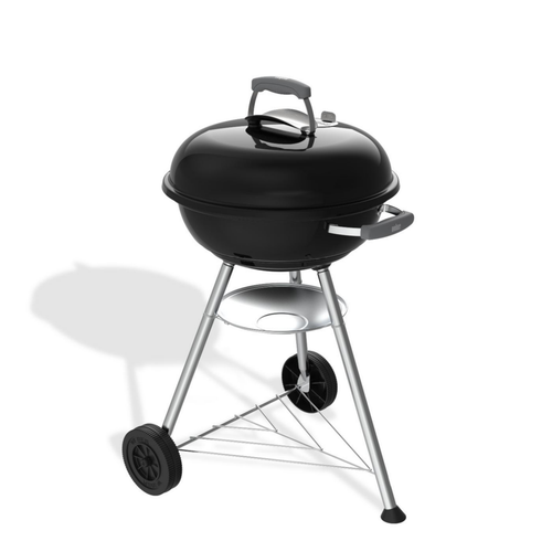Visuel 3 du produit Barbecue charbon en acier émaillé noir Weber Compact Kettle Ø 47 cm - 54 x 53 x 88 cm