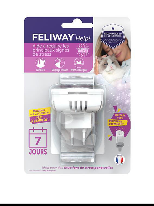 Visuel 1 du produit Diffuseur de phéromones pour chat Feliway Help - 1 recharge incluse