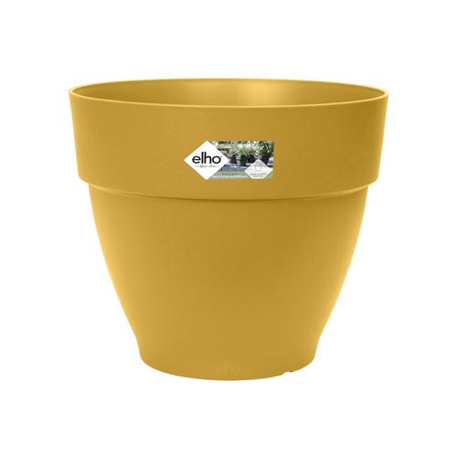 Visuel 1 du produit Pot rond en plastique recyclé coloris jaune miel Elho Vibia Campana - Ø 40 x H 33,4 cm