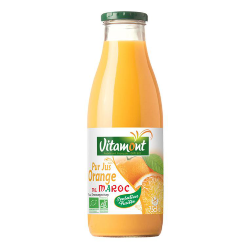 Visuel 1 du produit Pur jus d’orange du Maroc bio Sensation Fruitée - 75 cl