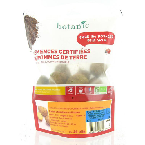 Visuel 1 du produit Pomme de terre Monalisa bio calibre 0001 botanic® - Le sac de 25 plants