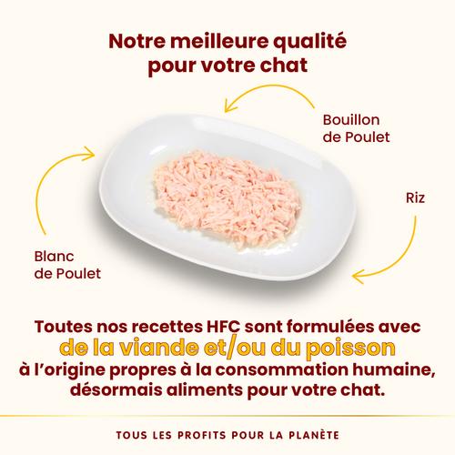 Visuel 3 du produit Pâtée pour chat HFC Natural au blanc de poulet Almo Nature - 70 g