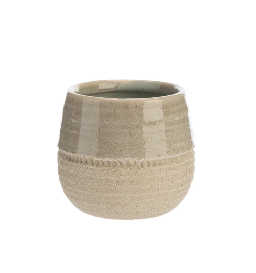 Visuel 3 du produit Cache-pot Baby en céramique coloris beige - 8,1 x 8,1 x 7,2 cm