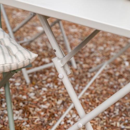 Visuel 3 du produit Table de jardin pliante Clivia en acier - 70 x 70 x 71 cm Beige