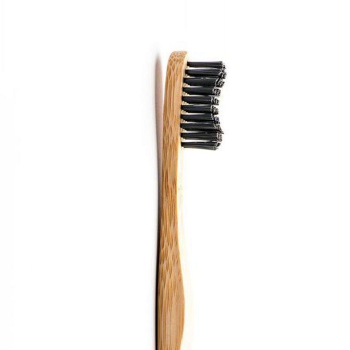 Visuel 2 du produit Brosse Ã  dents pour adulte en bambou mÃ©dium coloris noir