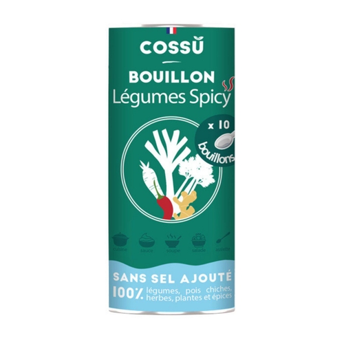 Visuel 1 du produit Bouillon déshydraté légumes spicy bio Cossû  x 10 - 40 g