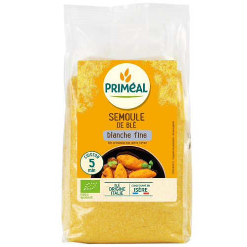 Visuel 1 du produit Semoule de blé dur blanche fine bio Primeal - 500 g