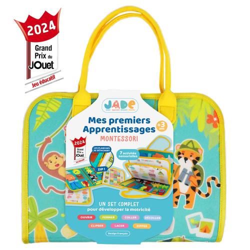 Visuel 1 du produit Pochette 7 activités Montessori La Jade - 28 x 5 x 33 cm
