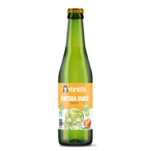 Visuel 1 du produit Matcha glacé pêche bio Yumista - 33 cl
