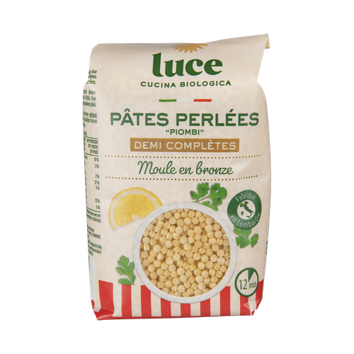 Visuel 1 du produit Pâtes perlées demi-complètes bio Piombi - 500 g