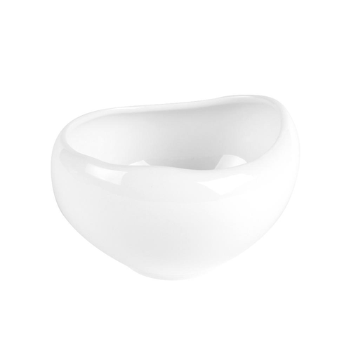 Visuel 1 du produit Coupelle en porcelaine blanche Organic - Ø  12 x H 11 cm