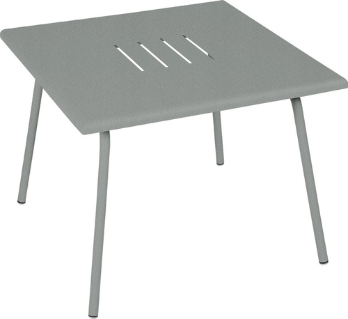 Visuel 1 du produit Table basse Monceau carrée coloris gris en acier Fermob - 57 x 57 cm