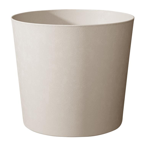 Visuel 1 du produit Pot en matière recyclée Poetic Element Conique calcaire - Ø 58 x H 49 cm