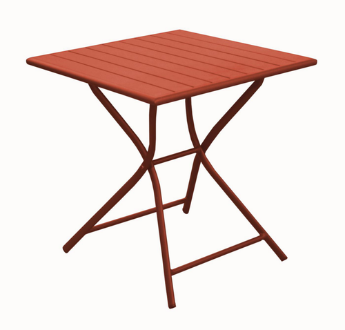 Visuel 1 du produit Table Max coloris marron en aluminium - 70 x 70 x 74 cm