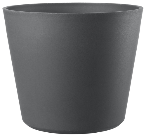 Visuel 1 du produit Pot en plastique injecté coloris gris Deroma Origin Vaso grigio à roulettes - Ø 78 x H 64 cm