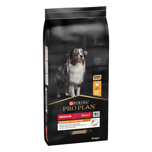 Visuel 1 du produit Croquette pour chien adulte de taille moyenne au poulet Pro Plan - 14 kg