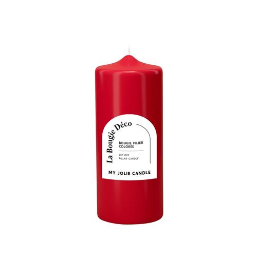 Visuel 1 du produit Bougie pilier en cire rouge Maison Berger - Ø 6 x H 15 cm
