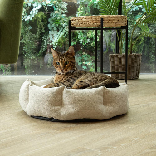 Visuel 7 du produit Corbeille pour chat en tissu beige Scruffs Eco Eden - 45 cm