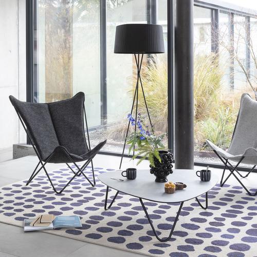 Visuel 4 du produit Table basse Cocoon ciment coloris noir en HPL Lafuma - 96 x 102 x 33 cm