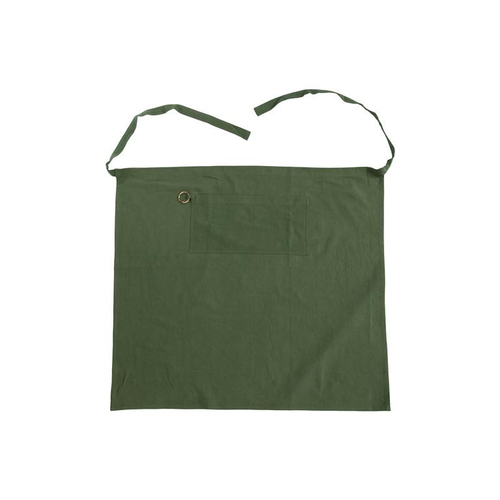 Visuel 1 du produit Tablier noué à la taille en coton vert - 80 x 90 cm