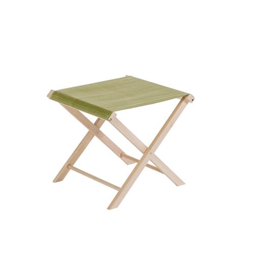 Visuel 1 du produit Tabouret pliant coloris vert en coton Jardin privé - 43 x 43 x 42 cm