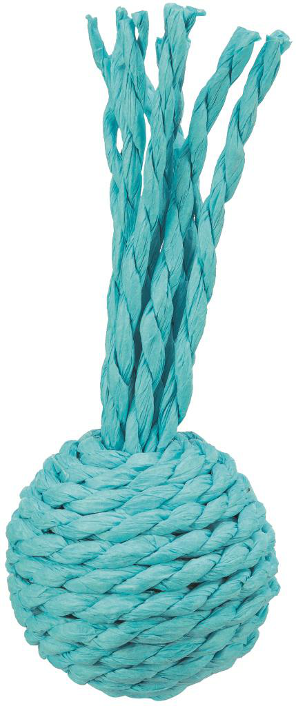 Visuel 2 du produit Jouet pour chat coloris multicolore balle hochet et cordelette en papier Trixie - Ø 4 x 11 cm