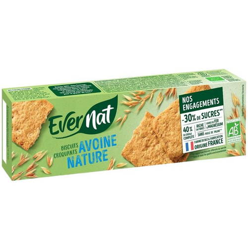 Visuel 1 du produit Croquant avoine nature en paquet de 130 g