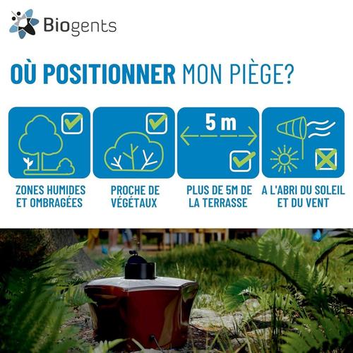 Visuel 5 du produit Piège anti-moustiques extérieur BG-Mosquitaire Biogents - 39 x 39 x 28,4 cm
