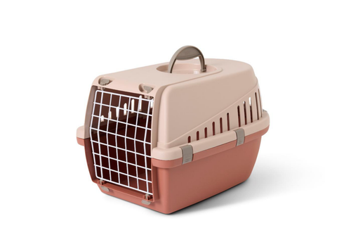 Visuel 1 du produit Cage de transport pour chat et petit chien coloris champagne Savic Trotter 1 - 49 x 33 x 30 cm