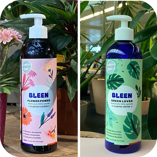 Visuel 2 du produit Duo engrais plantes vertes et plantes fleuries liquide nature Bleen - 2 x 450 mL