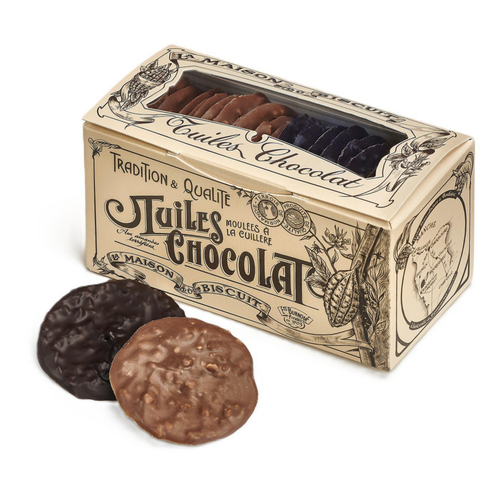 Visuel 1 du produit Tuiles au chocolat lait-noir La Maison du Biscuit - 170 g