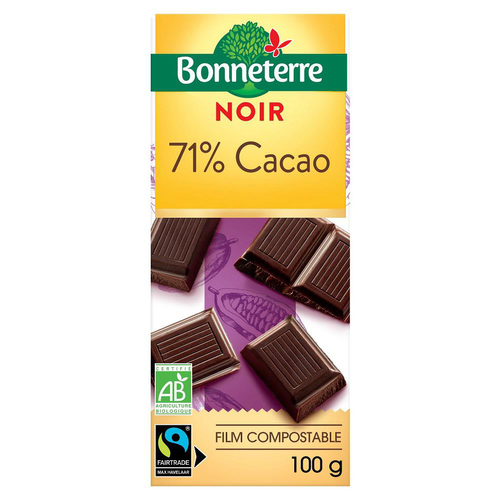 Visuel 1 du produit Chocolat noir 71% cacao en tablette de 100 g