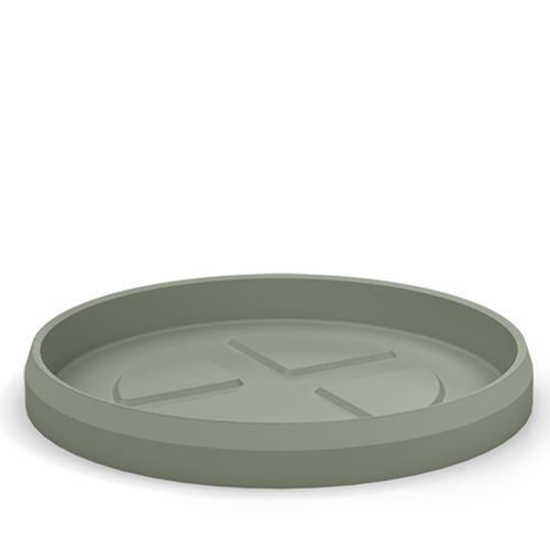 Visuel 1 du produit Soucoupe ronde en plastique coloris vert laguna Veca Tyle - Ø 53 cm