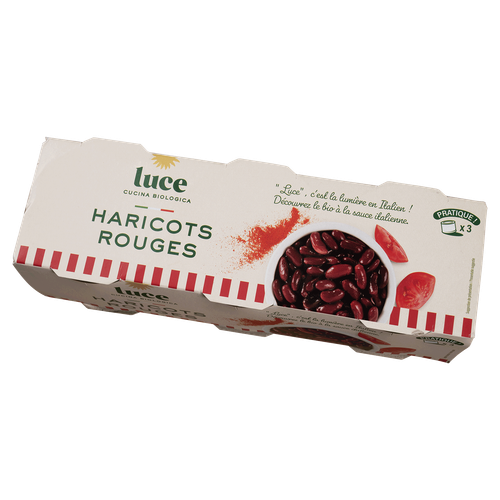 Visuel 6 du produit Haricot rouge bio Luce - 3 x 200 g