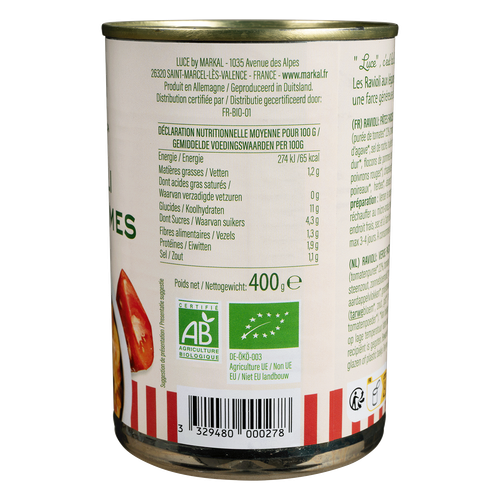 Visuel 2 du produit Ravioli aux légumes bio Luce - 400 g