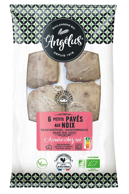 Visuel 1 du produit Pavés aux noix bio Angelus - 6 x 60 g