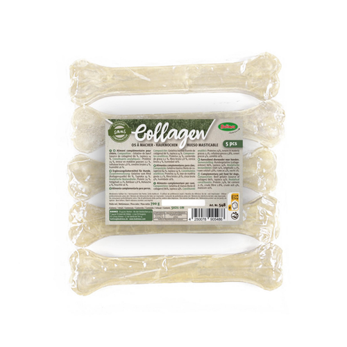 Visuel 1 du produit Os pour chien collagène pressé Bubimex 21 cm - x 5