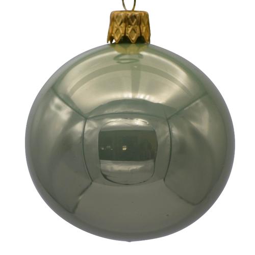 Visuel 1 du produit Boule de Noël en verre vert pâle - Ø 7 cm