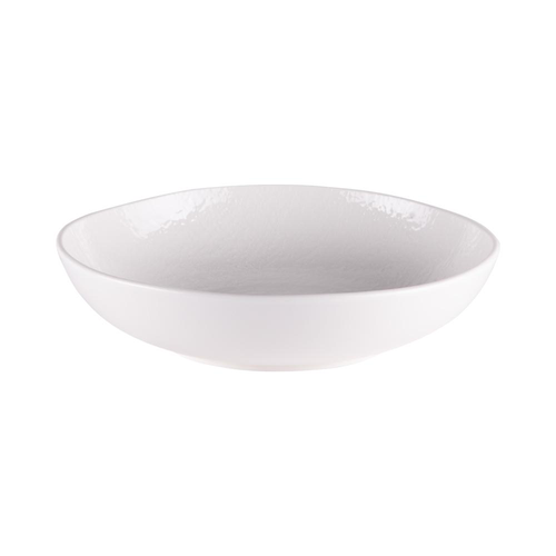 Visuel 1 du produit Assiette creuse en porcelaine blanche Ecume - Ø 20,5 cm