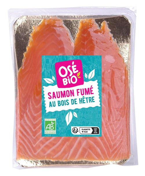 Visuel 1 du produit Saumon fumé Ecosse 2 tr Ose bio - 80 g