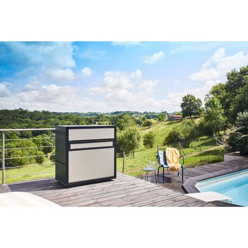 Visuel 4 du produit Chariot Premium 75 fermé en acier Forge Adour 189,5 x 55,6, x 104,2 cm