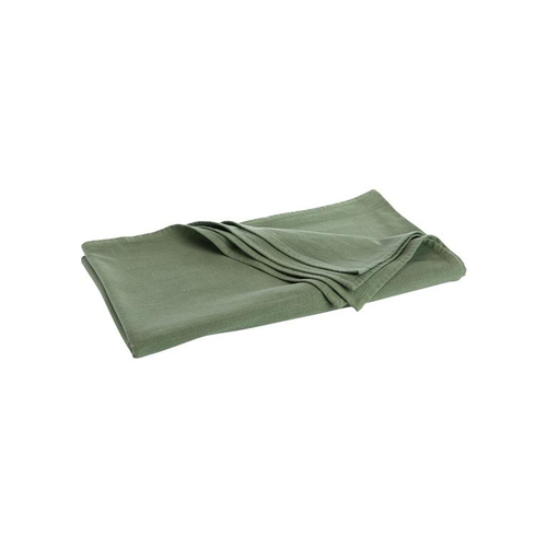 Visuel 1 du produit Nappe unie en coton vert blanchi - 250 x 150 cm