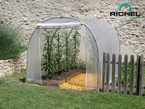 Visuel 2 du produit Serre de jardin en plastique transparente 6m² - 2 x 3 m