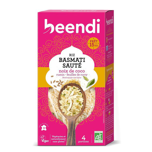 Visuel 1 du produit Riz basmati sauté à la noix de coco Beendi - 250 g