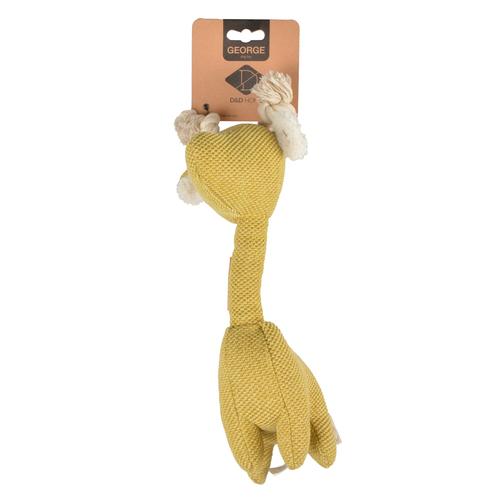 Visuel 2 du produit Jouet pour chien coloris jaune en chenille peluche girafe D&D Home George - Taille S 7 x 15 x 26 cm