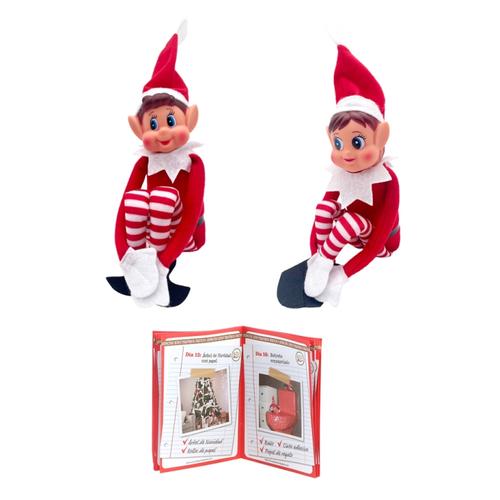 Visuel 1 du produit Lutin farceur a rouge avec livret de 24 farces - 10 x 35 x 8 cm