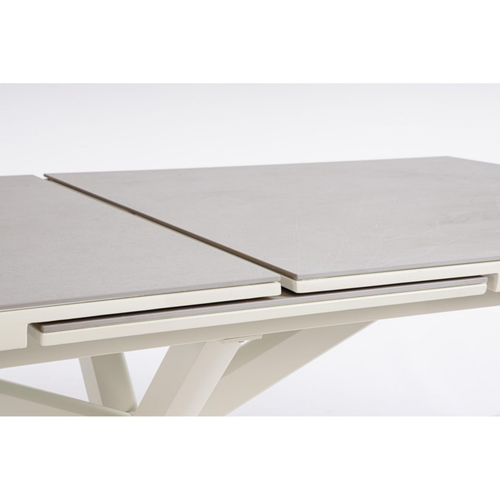 Visuel 7 du produit Table extensible en aluminium et pierre sintérisée Bizzotto Pascal Pélican