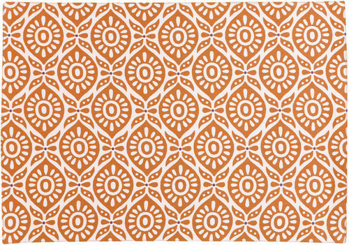 Visuel 1 du produit Set de table coton/polyester enduit coloris terracotta Winkler Citrus - 48 x 33 cm